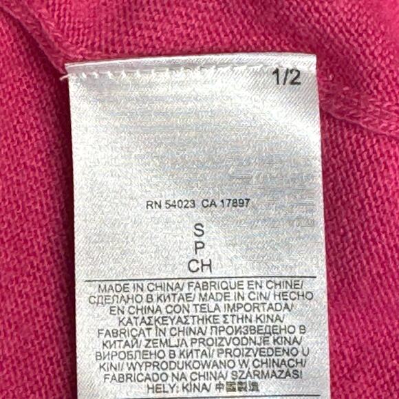 Banana Republic Merino Wool Cashmere Jewel Neck Pullover Sweater Pink Women S - Picture 8 of 9